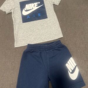 Nike Air Gray and Blue Kids Outfit 4T